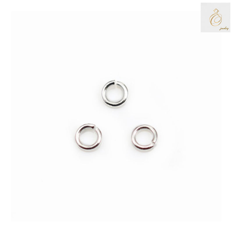 925 sterling silver open jump rings 3x0.6mm pack of 20 pieces for jewelry making