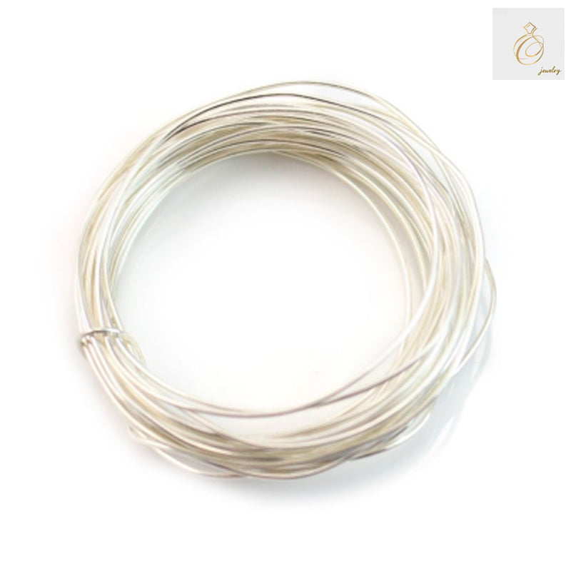 925 Sterling Silver Wire 0.7mm diameter, 50g spool containing approximately 12.5 meters of premium silver wire for jewelry making and wire wrapping projects