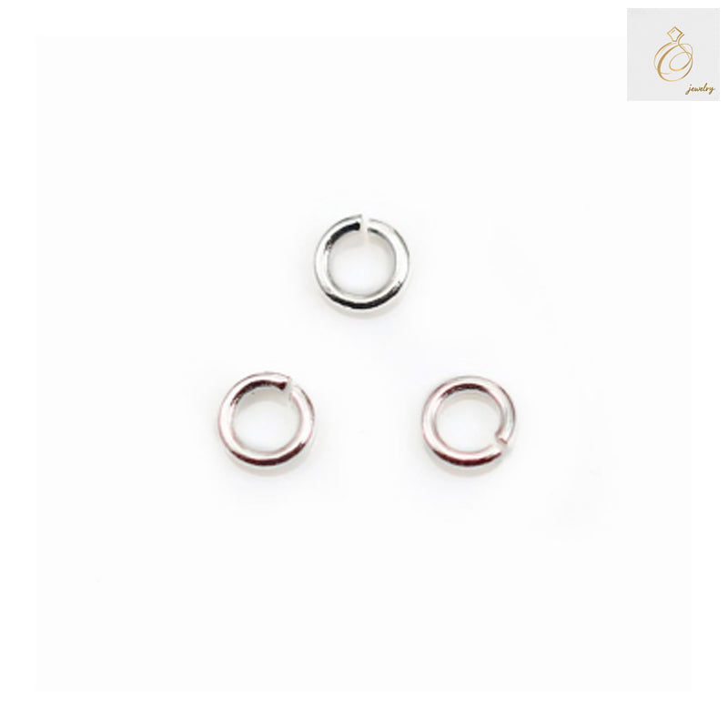925 Sterling Silver Open Jump Rings - 4mm diameter x 0.8mm wire thickness - Pack of 20 pieces for jewelry making