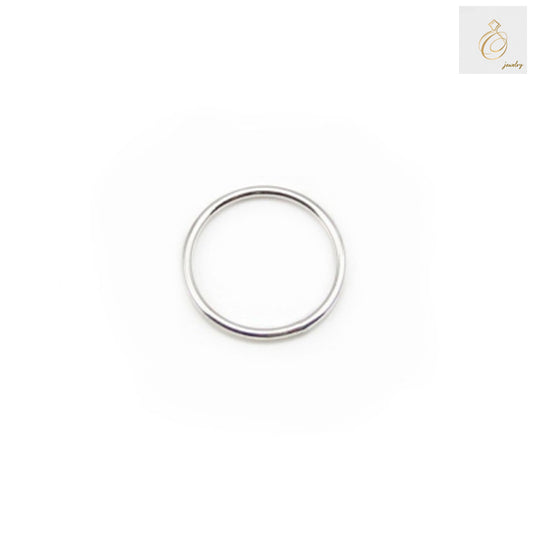 "925 sterling silver closed jump rings, 10mm diameter with 1mm wire thickness, pack of 10 pieces for jewelry making