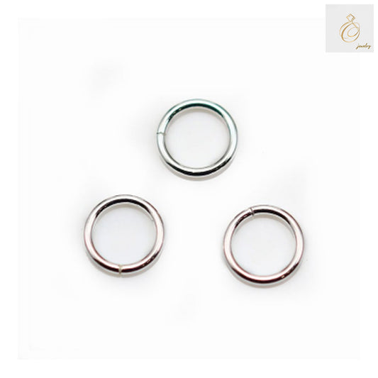 925 sterling silver round closed jump rings 7mm x 0.8mm pack of 10 pieces for jewelry making