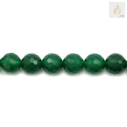 Faceted green agate round beads for jewelry making"
"10mm green agate beads showing natural stone patterns