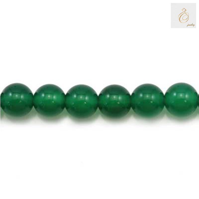 6mm green agate round beads for jewelry making