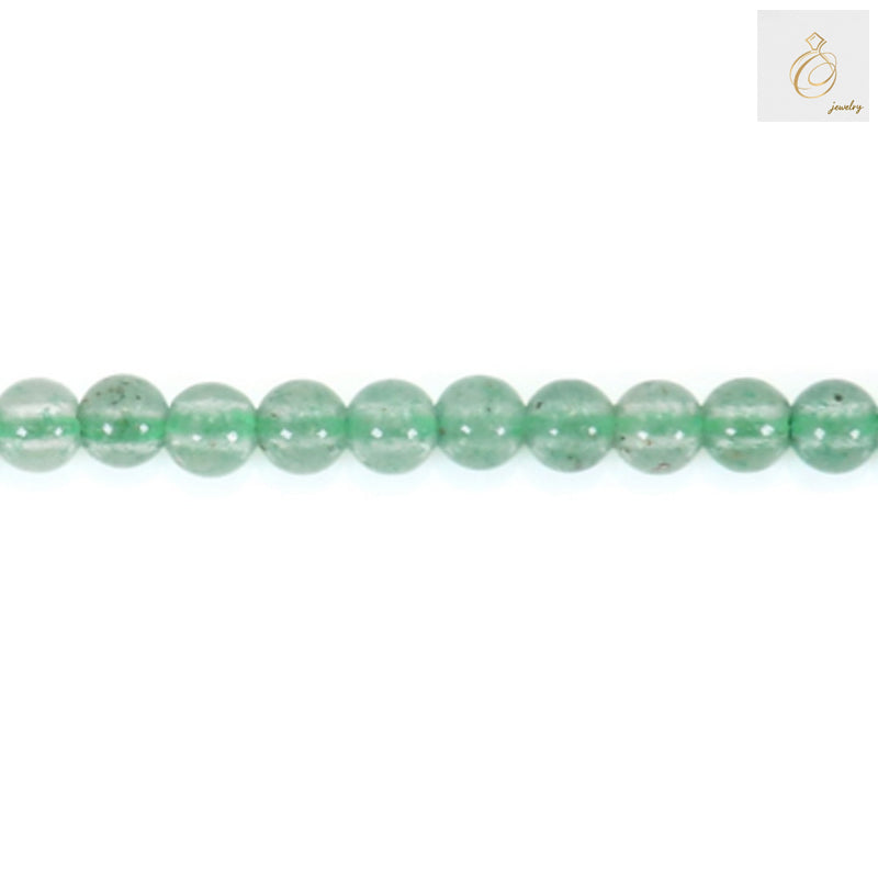 Aventurine verte ronde, taille 2 mm, fil de 39 à 40 cm