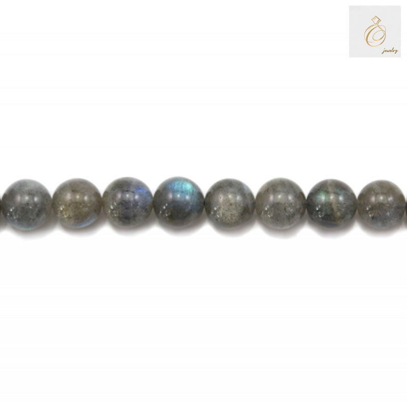 12mm labradorite round beads for jewelry making on white background