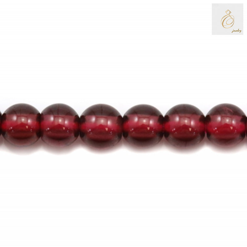 Strand of 136 natural garnet beads, 3mm each, perfect for DIY jewelry projects