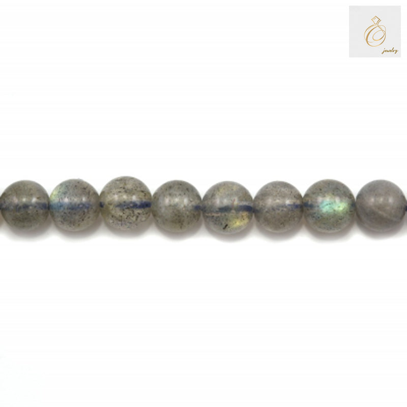 Strand of 4mm natural labradorite round beads for jewelry making
