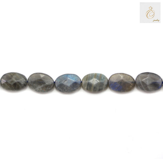 0x14mm faceted oval labradorite beads for jewelry making