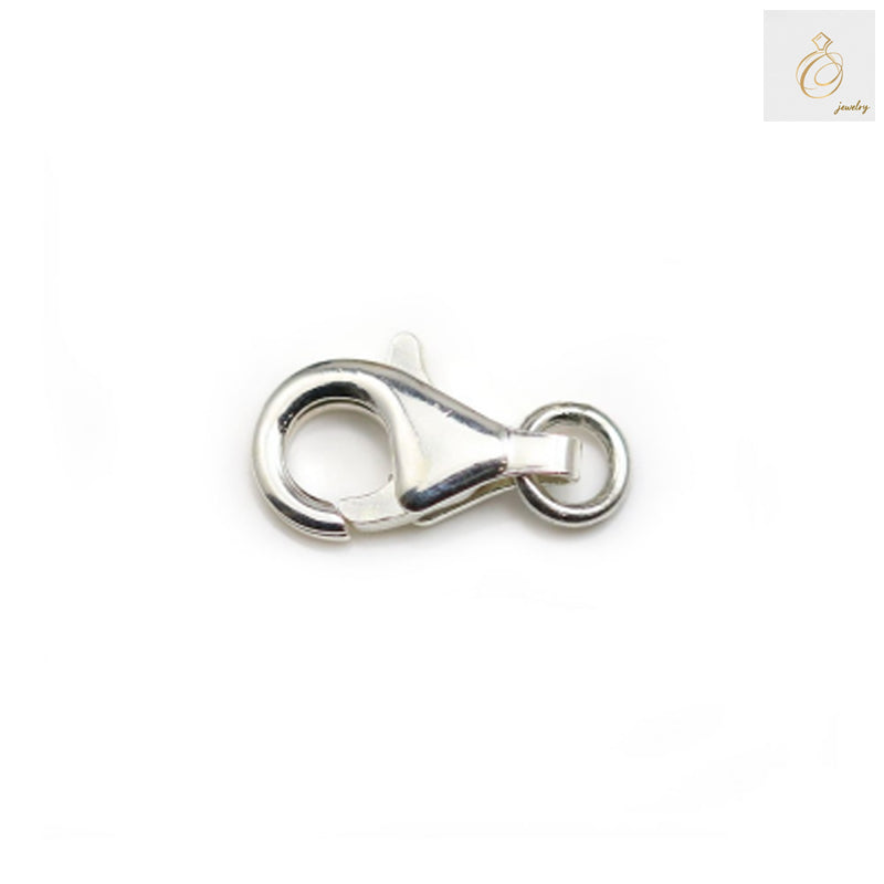 925 Sterling Silver Lobster Clasp 7x13mm - Pack of 5 Jewelry Findings for Necklaces and Bracelets