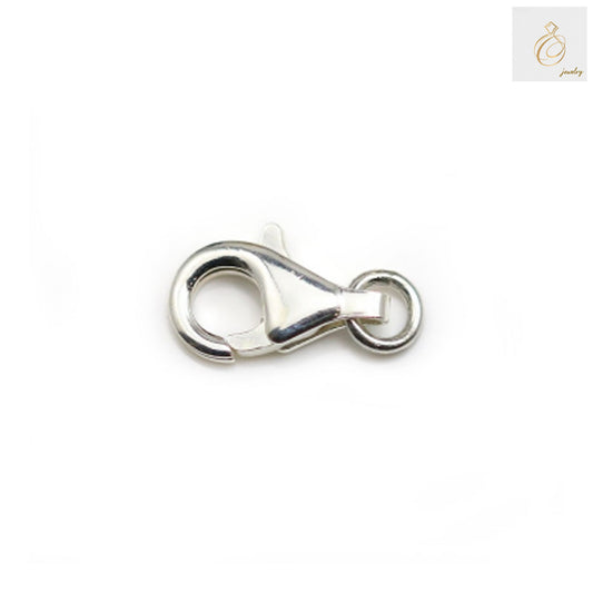 925 Sterling Silver Lobster Clasp 7x13mm - Pack of 5 Jewelry Findings for Necklaces and Bracelets