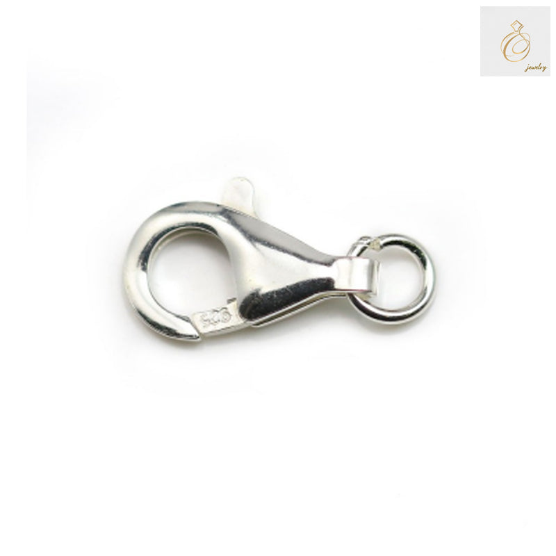 925 Sterling Silver Lobster Clasp 8x16mm - 2 Pack Jewelry Findings for Necklaces and Bracelets