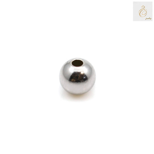 925 Sterling Silver Round Beads 5mm - Pack of 20 ball-shaped beads with 1.3mm hole for jewelry making