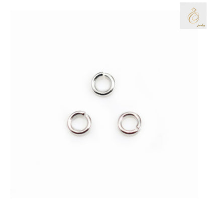 925 sterling silver open jump rings 3x0.6mm pack of 20 pieces for jewelry making