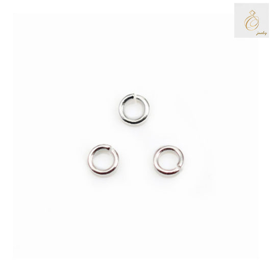 925 sterling silver open jump rings 3x0.6mm pack of 20 pieces for jewelry making