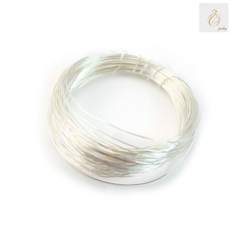 925 Sterling Silver Wire 0.4mm diameter, 50g coil for jewelry making and wire wrapping crafts