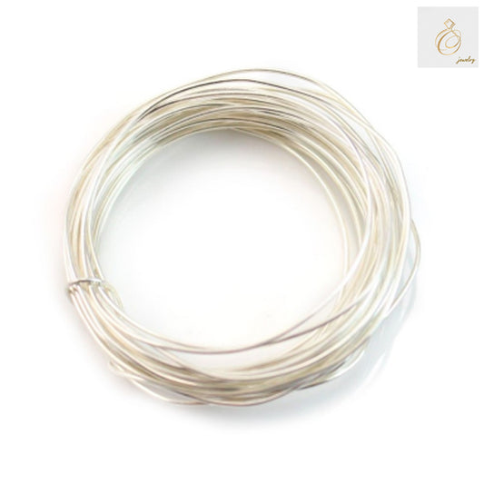 925 Sterling Silver Wire 0.7mm diameter, 50g spool containing approximately 12.5 meters of premium silver wire for jewelry making and wire wrapping projects