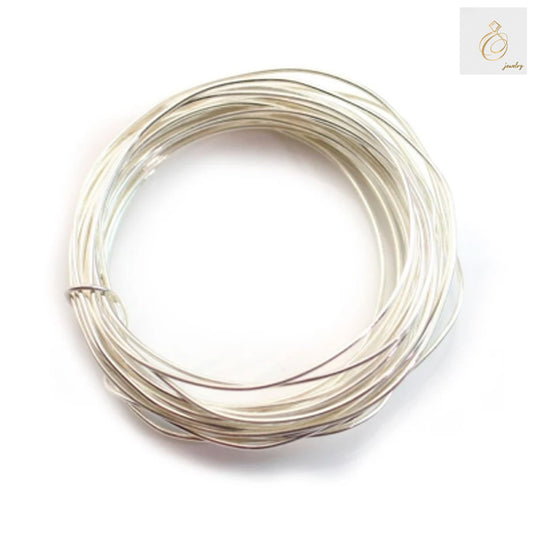925 Sterling Silver Wire 0.9mm diameter, 50g spool containing approximately 7.5 meters of premium jewelry making wire