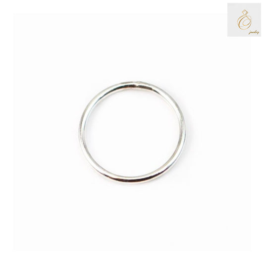 925 sterling silver closed jump rings, 14mm diameter with 1mm wire thickness, pack of 10 pieces for jewelry making