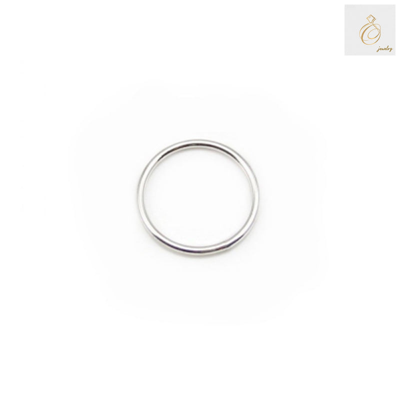 "925 sterling silver closed jump rings, 10mm diameter with 1mm wire thickness, pack of 10 pieces for jewelry making