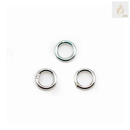925 sterling silver round closed rings 4x0.8mm pack of 20 pieces for jewelry making