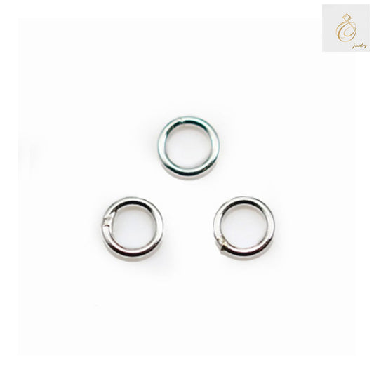 925 sterling silver round closed rings 4x0.8mm pack of 20 pieces for jewelry making