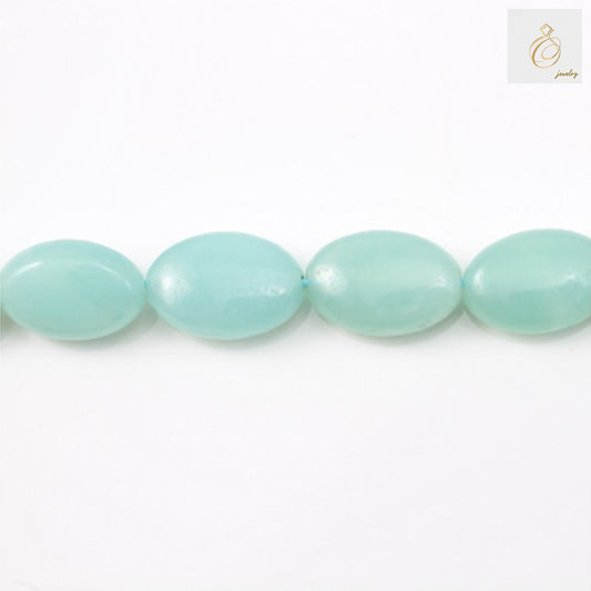 Natural amazonite oval beads 10x14mm blue-green gemstone strand for jewelry making"
"Amazonite gemstone beads oval cut 39-40cm strand natural blue-green color"
"Premium amazonite oval beads 10x14mm smooth finish jewelry supplies