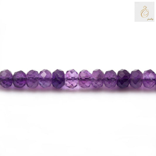 Experience the beauty and elegance of our Amethyst Faceted Abacus Beads. Each strand measures 39-40cm and features 5x8mm faceted amethyst beads. Perfect for creating stunning jewelry pieces or as a unique gift for someone special.