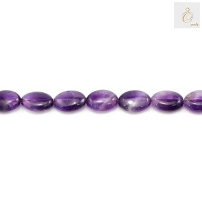 Amethyst Oval Gemstone Beads - Perfect for Jewelry Making