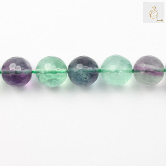 Natural fluorite faceted round beads 4mm on white background"
"Purple fluorite gemstone beads strand 39-40cm length"
"Faceted fluorite round beads 4mm diameter jewelry making supplies
