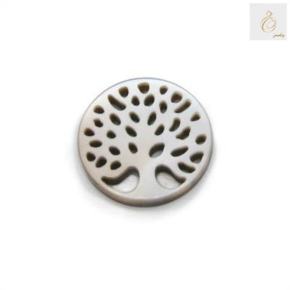 Emphasizes the detailed craftsmanship and natural lustrous finish of the product