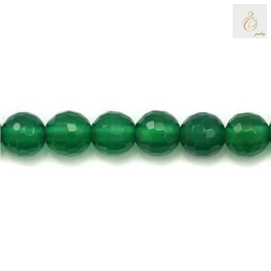 Green agate bead strand 39-40cm length for jewelry making