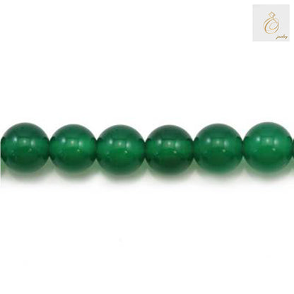 6mm green agate round beads for jewelry making