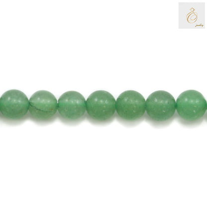 Aventurine verte ronde, taille 6 mm, fil de 39 à 40 cm