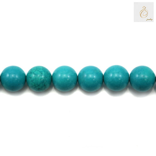 White howlite gemstone beads for jewelry making - 10mm round with 1.2mm holes
