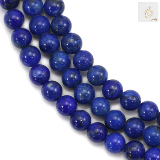 Natural lapis lazuli round beads 4mm diameter strand for jewelry making