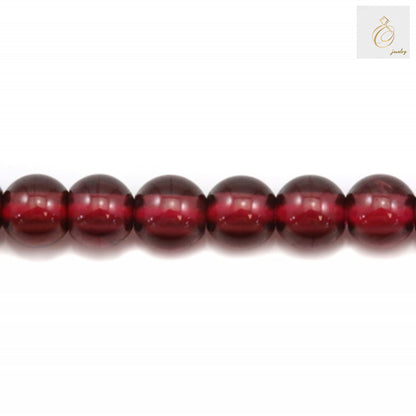 Strand of 136 natural garnet beads, 3mm each, perfect for DIY jewelry projects