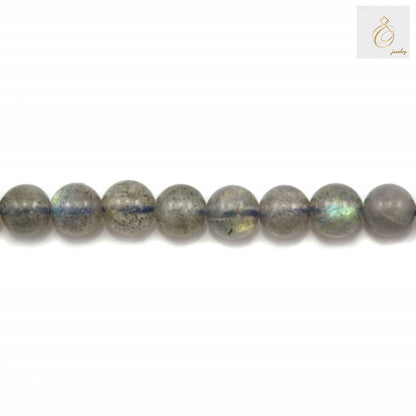 Strand of 4mm natural labradorite round beads for jewelry making