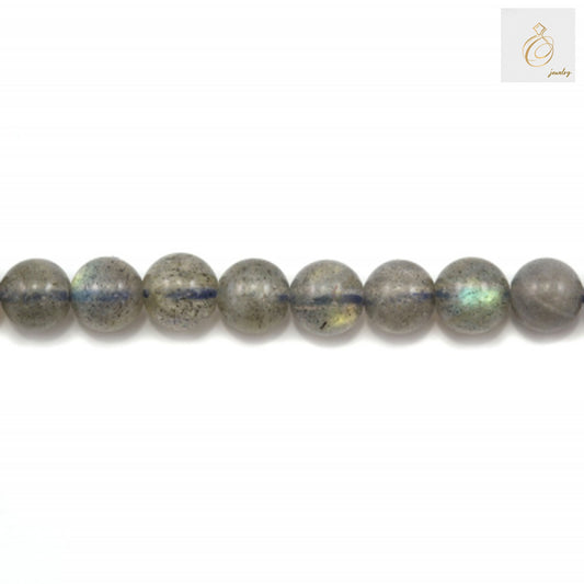 Strand of 4mm natural labradorite round beads for jewelry making