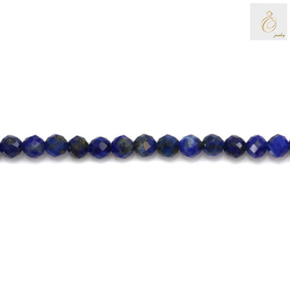 Strand of natural lapis lazuli beads, 176 pieces, 2mm diameter with 0.4mm holes