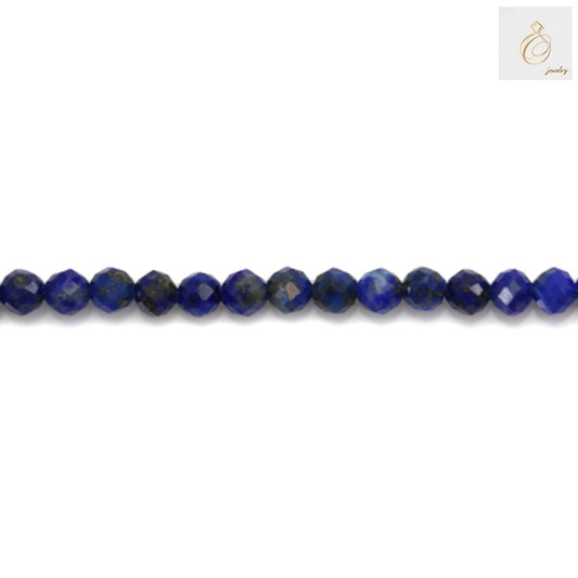 Strand of natural lapis lazuli beads, 176 pieces, 2mm diameter with 0.4mm holes