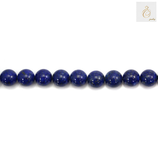 Premium natural lapis lazuli beads with golden flecks