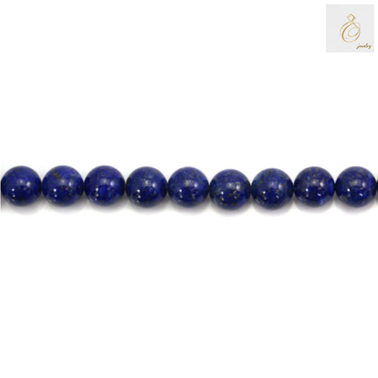8mm natural lapis lazuli gemstone beads strand 50 pieces