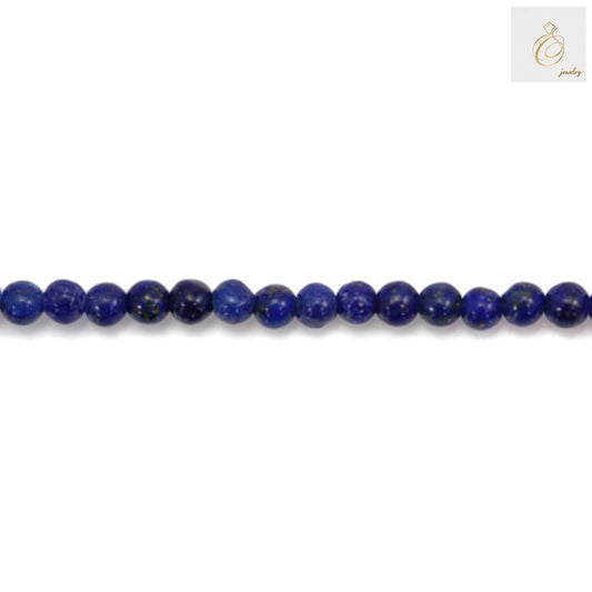 Premium blue lapis lazuli stone beads for jewelry making and crafts