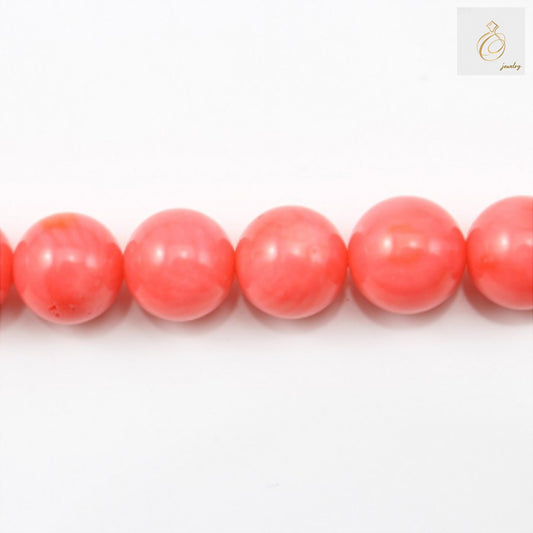 Pink sea bamboo round beads 8mm on white background"
"Close-up of pink sea bamboo beads strand 39-40cm length"
"Natural pink sea bamboo round beads for jewelry making