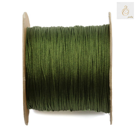 Green polyester jewelry thread spool 0.5mm diameter 180 meters"
"Premium green polyester thread for jewelry making and beading"
"High-quality 0.5mm green thread on spool for crafting