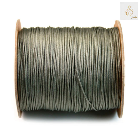 Premium green polyester thread 1mm diameter on 250m spool for jewelry making"
"High-quality green crafting thread 1mm x 250m for professional jewelry projects