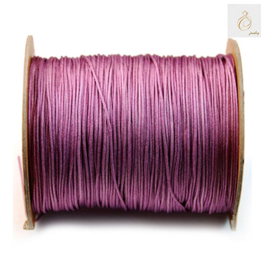Purple polyester thread spool 1mm diameter for jewelry making"
"Premium purple polyester thread 250 meters for crafting and beading"
"High-quality 1mm purple polyester thread on spool for jewelry projects