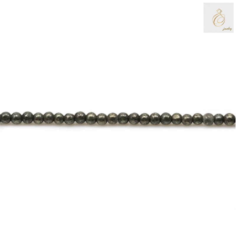Small round pyrite beads for bracelet and necklace making"
"Premium quality 2mm pyrite beads with consistent round shape