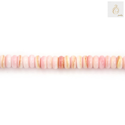 Pink shell heishi beads 2x5mm on 39-40cm strand for jewelry making